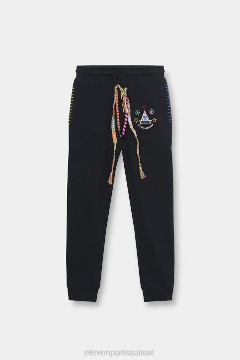 Eleven Paris baffie noir enfants F6Z2195 vêtements