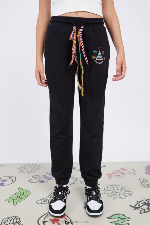 Eleven Paris baffie noir enfants F6Z2195 vêtements