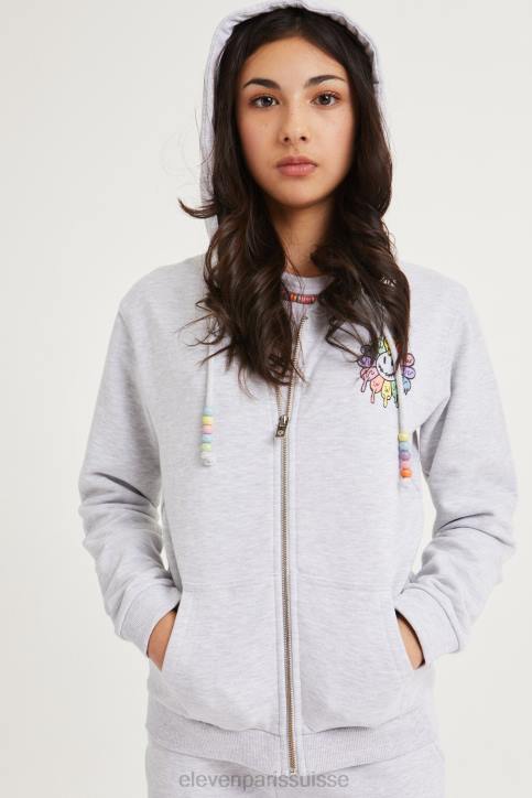 Eleven Paris lavega gris clair mélangé enfants F6Z2245 vêtements