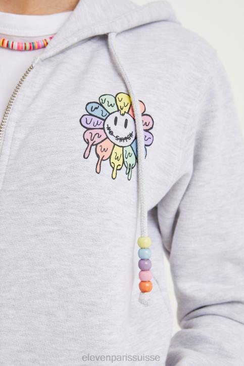 Eleven Paris lavega gris clair mélangé enfants F6Z2245 vêtements