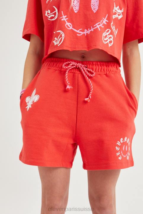 Eleven Paris Larusso rouge coquelicot enfants F6Z2199 vêtements