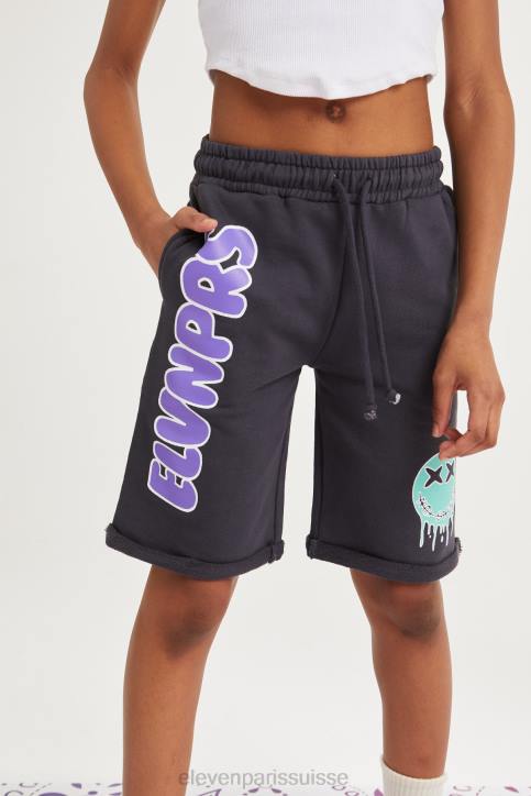 Eleven Paris Loukas noir délavé enfants F6Z2210 vêtements