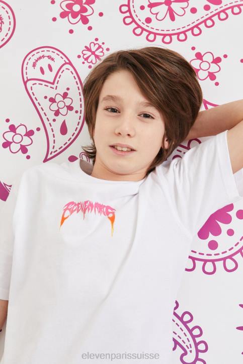 Eleven Paris Lique blanche enfants F6Z2200 vêtements