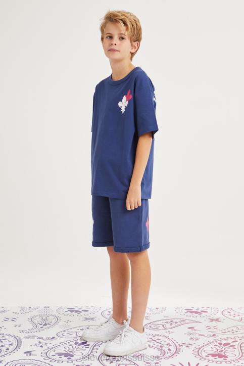 Eleven Paris bleu barque enfants F6Z2223 vêtements