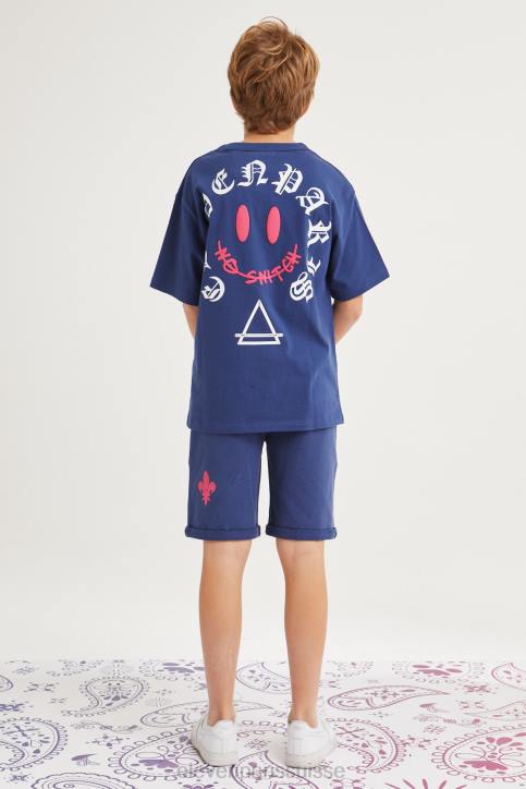 Eleven Paris bleu barque enfants F6Z2223 vêtements