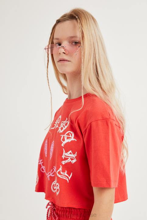 Eleven Paris coquelicot latina rouge enfants F6Z2198 vêtements