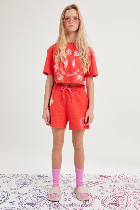 Eleven Paris coquelicot latina rouge enfants F6Z2198 vêtements