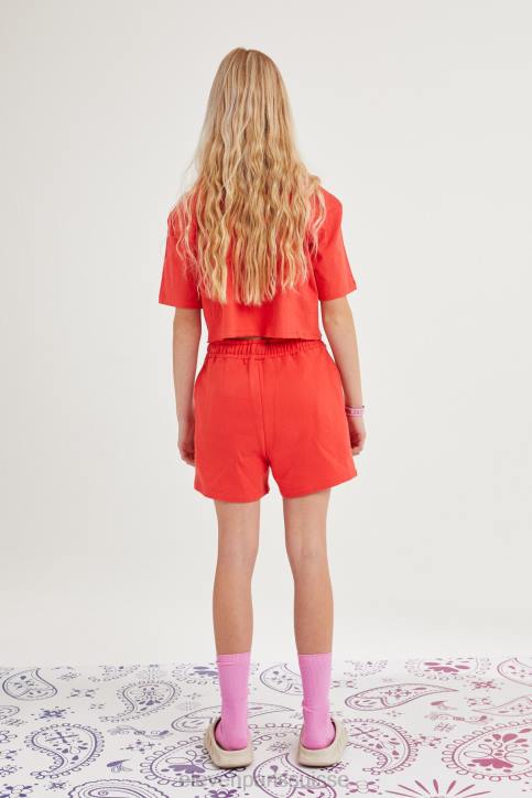 Eleven Paris coquelicot latina rouge enfants F6Z2198 vêtements