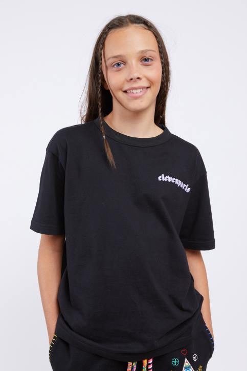 Eleven Paris tee shirt bajus noir enfants F6Z2208 vêtements