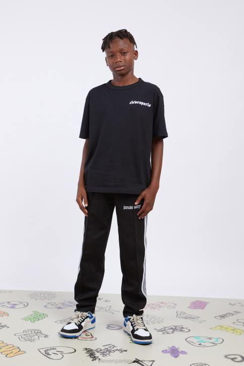 Eleven Paris tee shirt bajus noir enfants F6Z2208 vêtements
