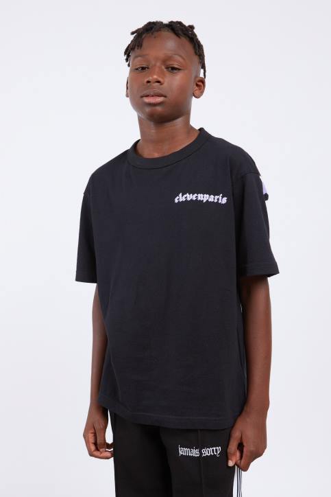 Eleven Paris tee shirt bajus noir enfants F6Z2208 vêtements