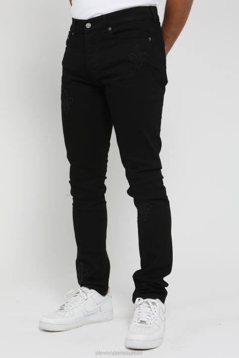 Eleven Paris jean peint Elvis Wash Hommes F6Z2111 vêtements