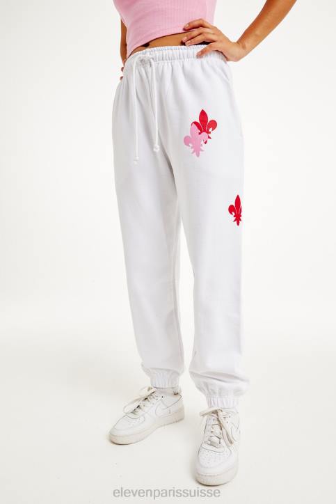 Eleven Paris jogging columbia en tricot blanc Hommes F6Z260 vêtements