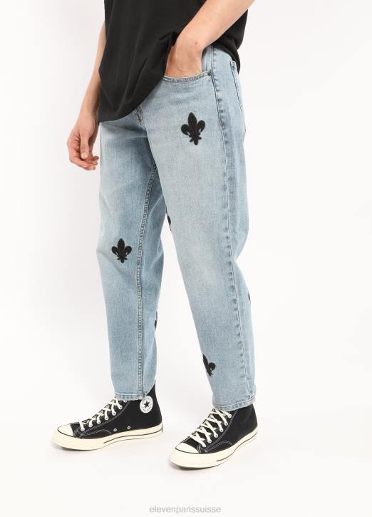 Eleven Paris jean bleu beleo Hommes F6Z2121 vêtements
