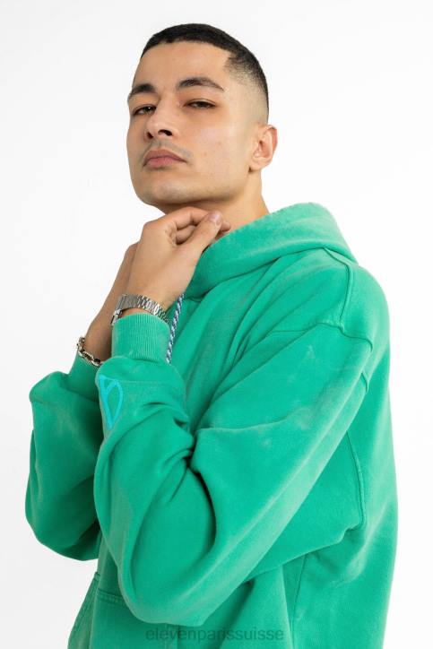 Eleven Paris Lasvegas vert foncé Hommes F6Z267 vêtements