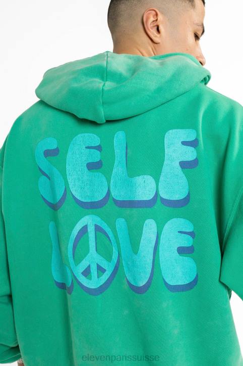 Eleven Paris Lasvegas vert foncé Hommes F6Z267 vêtements