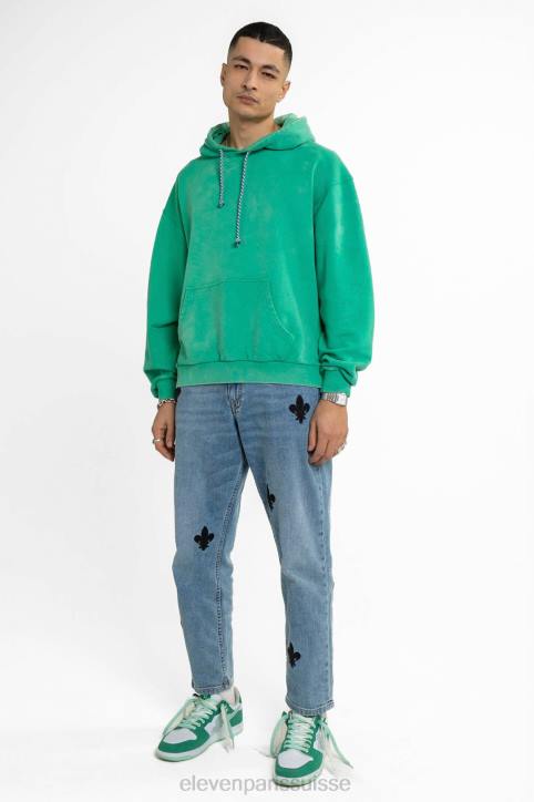 Eleven Paris Lasvegas vert foncé Hommes F6Z267 vêtements