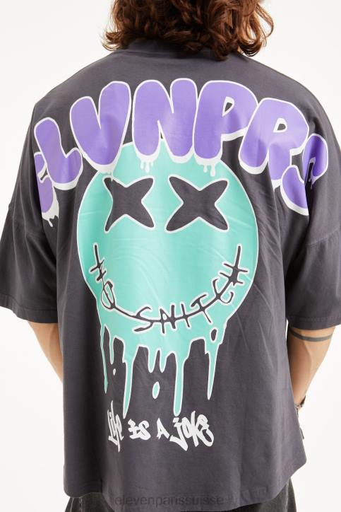 Eleven Paris Lutti noir délavé Hommes F6Z229 vêtements