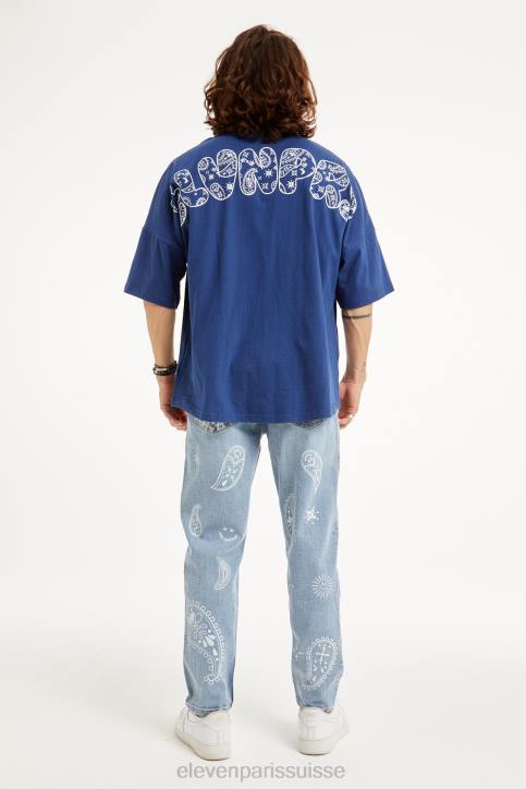 Eleven Paris leven bleu Hommes F6Z24 vêtements